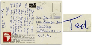 Dr. Seuss Handwritten Postcard -- During a Trip to East Africa